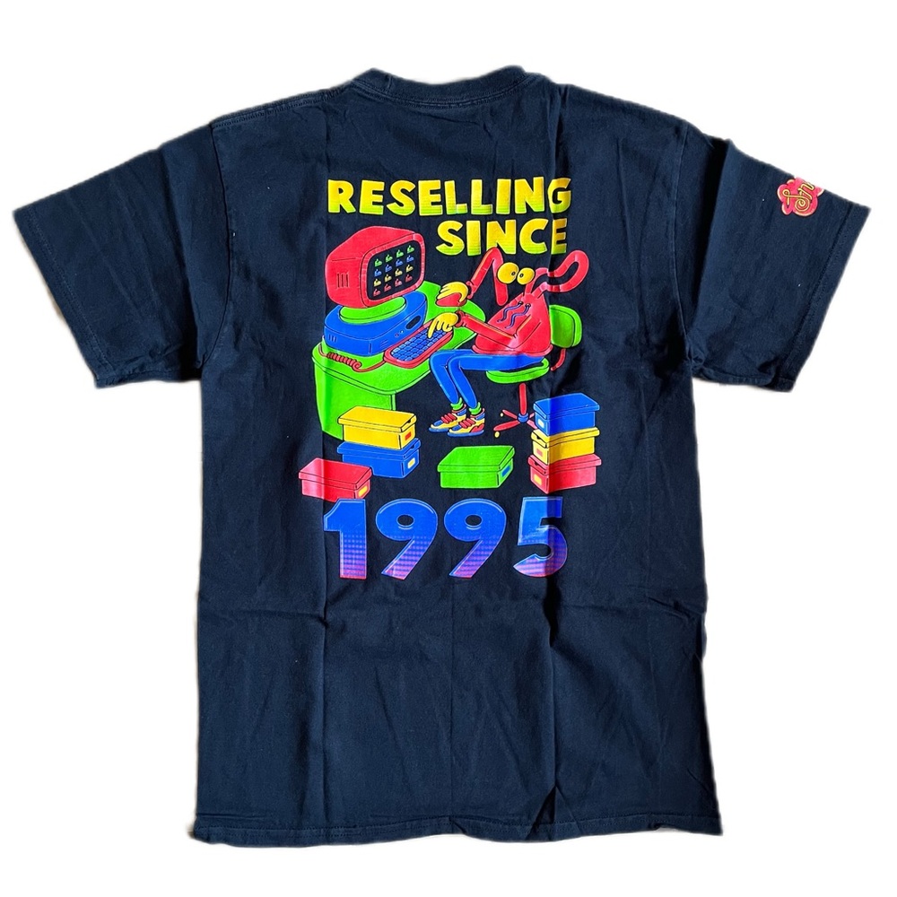 Black shirt w/ eBay resell print